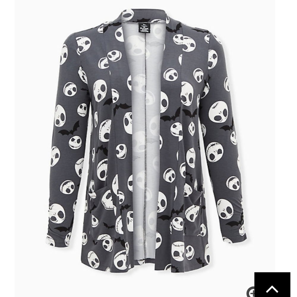 🆕DISNEY NBC JACK SKELLINGTON SUPER SOFT CARDIGAN